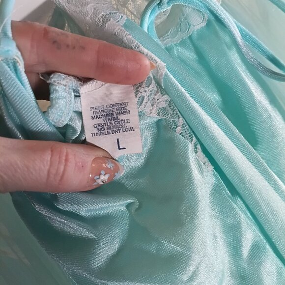 50s/60s GOTHAM NEW YORK VINTAGE SET NIGHTIE PEIGNOIR EXCELLENT PASTEL COQETTE - Picture 6 of 10